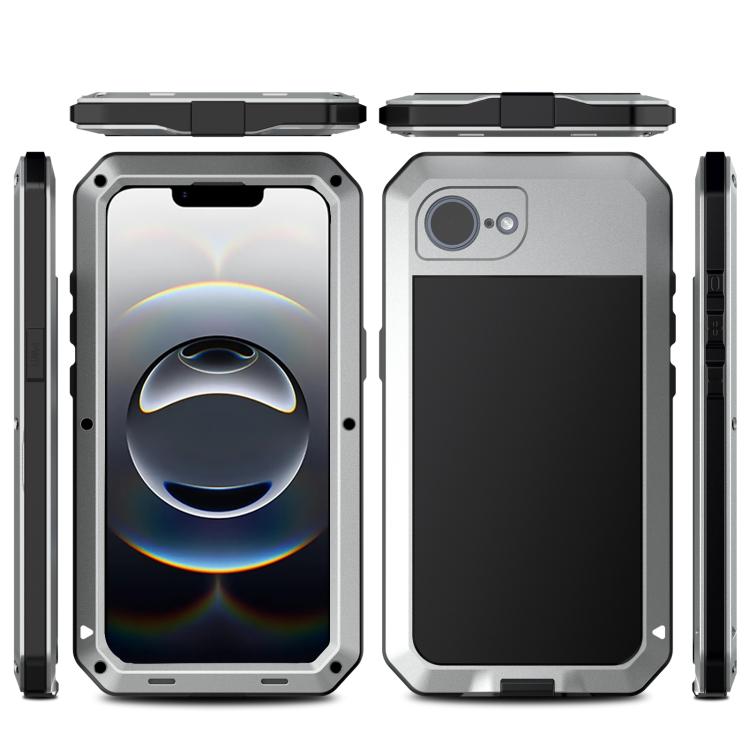 For iPhone 16e Shockproof IP54 Life Waterproof Phone Case(Silver) - iPhone 16e Cases by buy2fix | Online Shopping UK | buy2fix