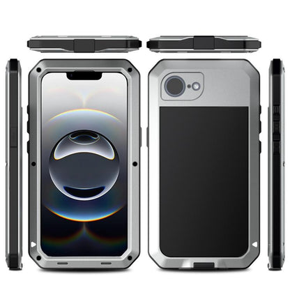 For iPhone 16e Shockproof IP54 Life Waterproof Phone Case(Silver) - iPhone 16e Cases by buy2fix | Online Shopping UK | buy2fix