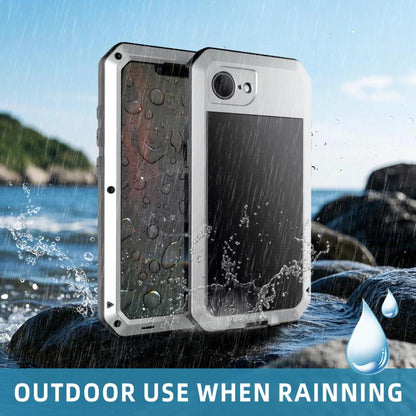 For iPhone 16e Shockproof IP54 Life Waterproof Phone Case(Silver) - iPhone 16e Cases by buy2fix | Online Shopping UK | buy2fix