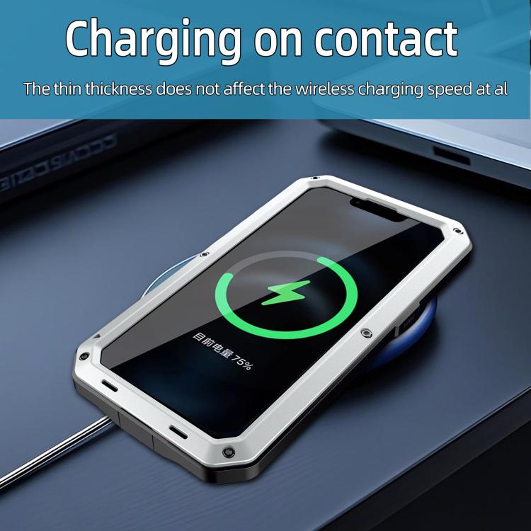 For iPhone 16e Shockproof IP54 Life Waterproof Phone Case(Silver) - iPhone 16e Cases by buy2fix | Online Shopping UK | buy2fix