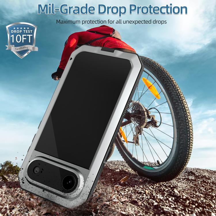 For iPhone Air Shockproof IP54 Life Waterproof Phone Case(Silver) - iPhone Air Cases by buy2fix | Online Shopping UK | buy2fix