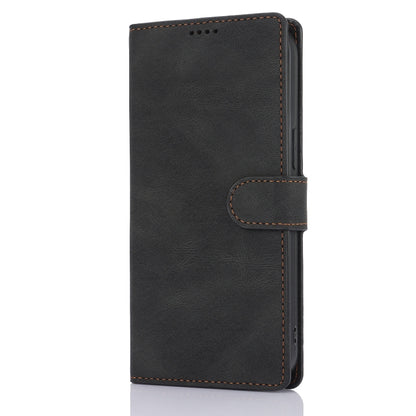 For iPhone 16 Pro Fantasy Skin-feel Calfskin Texture Leather Phone Case(Black) by buy2fix