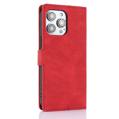 For iPhone 16 Pro Fantasy Skin-feel Calfskin Texture Leather Phone Case(Red) by buy2fix