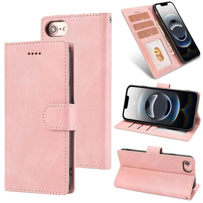 For iPhone SE 2024 Fantasy Skin-feel Calfskin Texture Leather Phone Case(Pink) - More iPhone Cases by buy2fix | Online Shopping UK | buy2fix