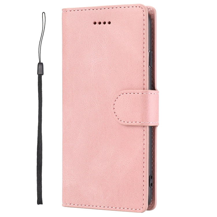 For iPhone SE 2024 Fantasy Skin-feel Calfskin Texture Leather Phone Case(Pink) - More iPhone Cases by buy2fix | Online Shopping UK | buy2fix