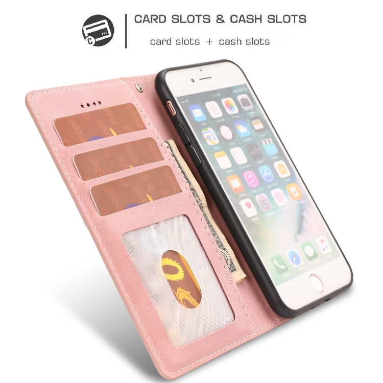 For iPhone SE 2024 Fantasy Skin-feel Calfskin Texture Leather Phone Case(Pink) - More iPhone Cases by buy2fix | Online Shopping UK | buy2fix