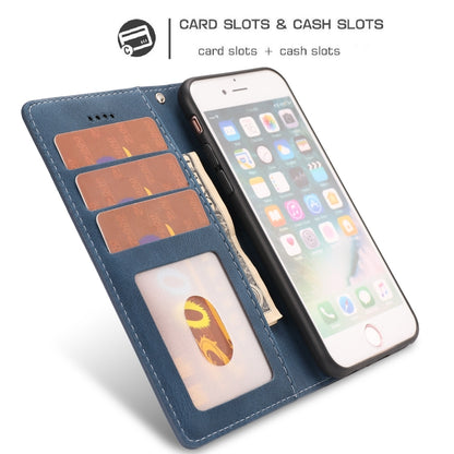 For iPhone 16e Fantasy Skin-feel Calfskin Texture Leather Phone Case(Blue) - iPhone 16e Cases by buy2fix | Online Shopping UK | buy2fix