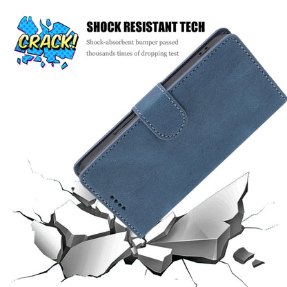 For iPhone 16e Fantasy Skin-feel Calfskin Texture Leather Phone Case(Blue) - iPhone 16e Cases by buy2fix | Online Shopping UK | buy2fix