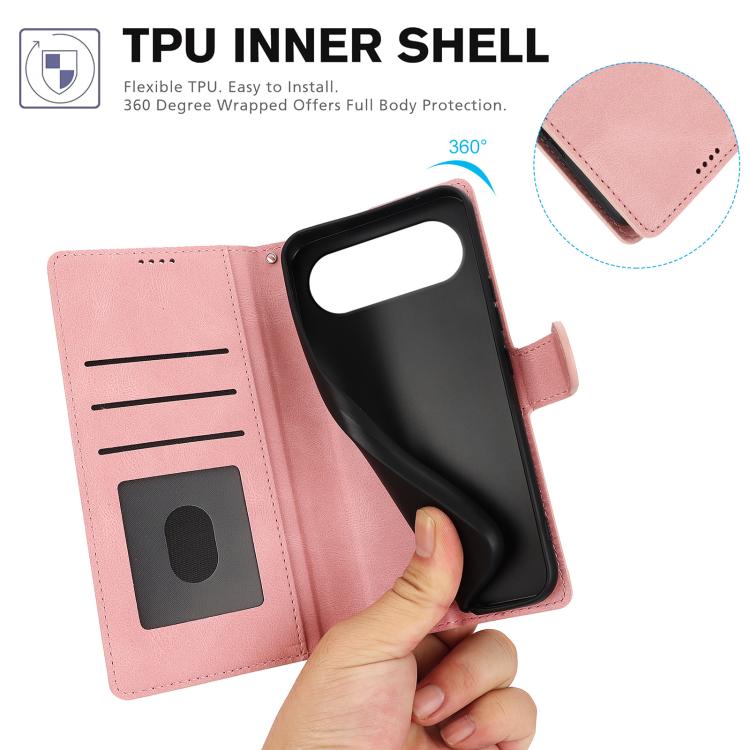 For iPhone Air Fantasy Skin-feel Calfskin Texture Leather Phone Case(Pink) - iPhone Air Cases by buy2fix | Online Shopping UK | buy2fix