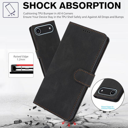 For iPhone Air Fantasy Skin-feel Calfskin Texture Leather Phone Case(Black) - iPhone Air Cases by buy2fix | Online Shopping UK | buy2fix