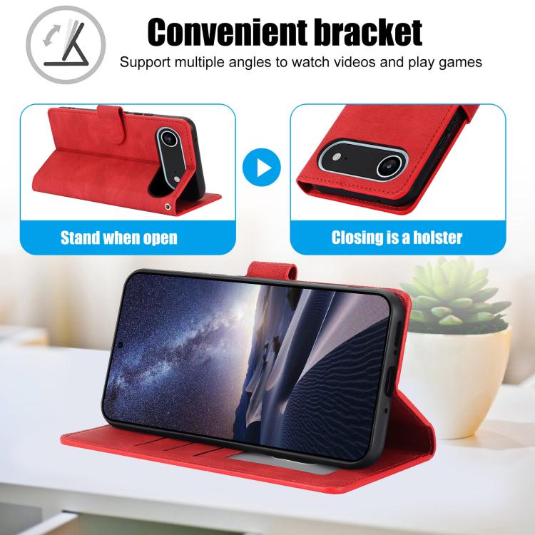 For iPhone Air Fantasy Skin-feel Calfskin Texture Leather Phone Case(Red) - iPhone Air Cases by buy2fix | Online Shopping UK | buy2fix