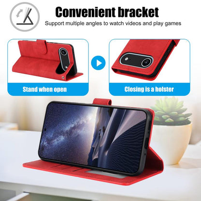 For iPhone Air Fantasy Skin-feel Calfskin Texture Leather Phone Case(Red) - iPhone Air Cases by buy2fix | Online Shopping UK | buy2fix