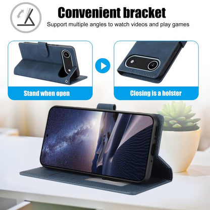 For iPhone Air Fantasy Skin-feel Calfskin Texture Leather Phone Case(Blue) - iPhone Air Cases by buy2fix | Online Shopping UK | buy2fix