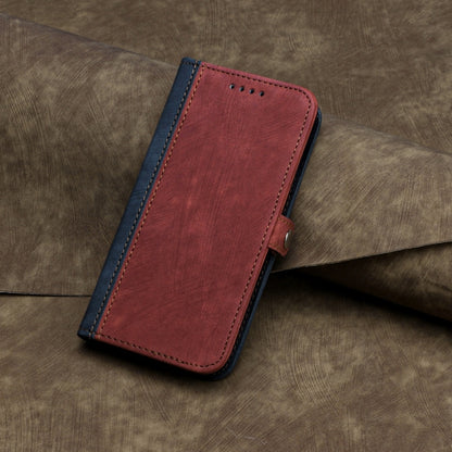 For Samsung Galaxy S25+ 5G Side Buckle Double Fold Hand Strap Leather Phone Case(Red) - Galaxy S25+ 5G Cases by buy2fix | Online Shopping UK | buy2fix