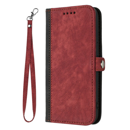 For Samsung Galaxy S25+ 5G Side Buckle Double Fold Hand Strap Leather Phone Case(Red) - Galaxy S25+ 5G Cases by buy2fix | Online Shopping UK | buy2fix