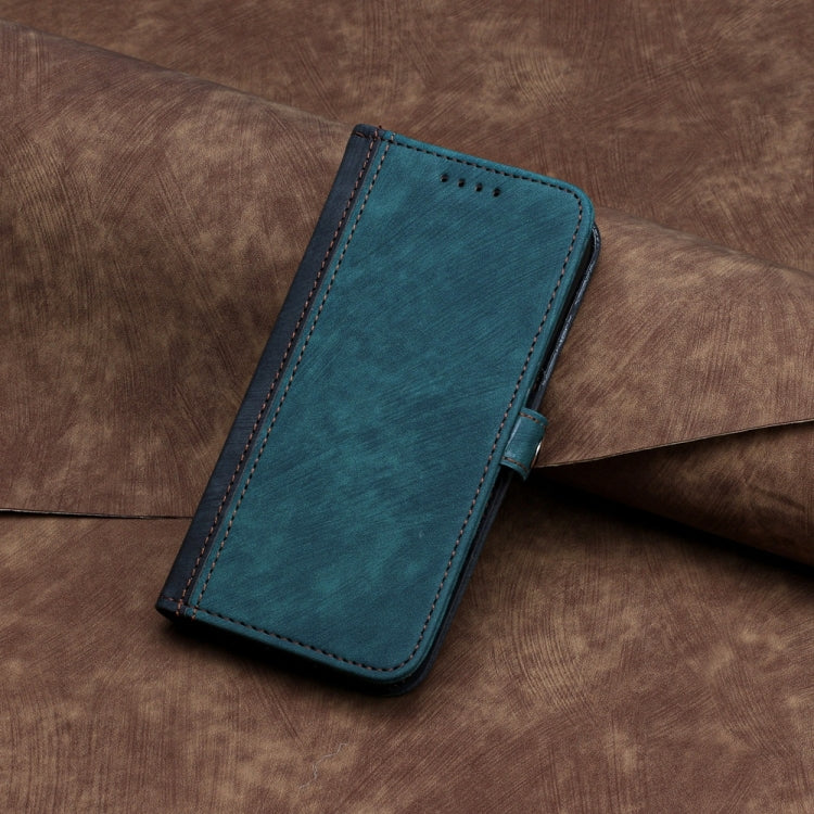 For Samsung Galaxy S25 Ultra 5G Side Buckle Double Fold Hand Strap Leather Phone Case(Dark Green) by buy2fix