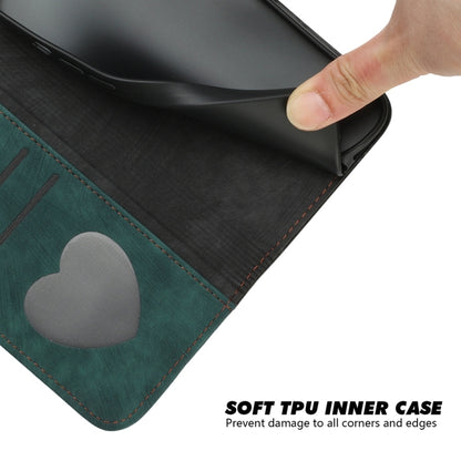For Samsung Galaxy S25 Ultra 5G Side Buckle Double Fold Hand Strap Leather Phone Case(Dark Green) by buy2fix