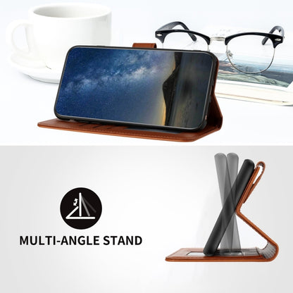 For Samsung Galaxy S25 Ultra 5G Datura Flower Embossed Flip Leather Phone Case(Brown) by buy2fix