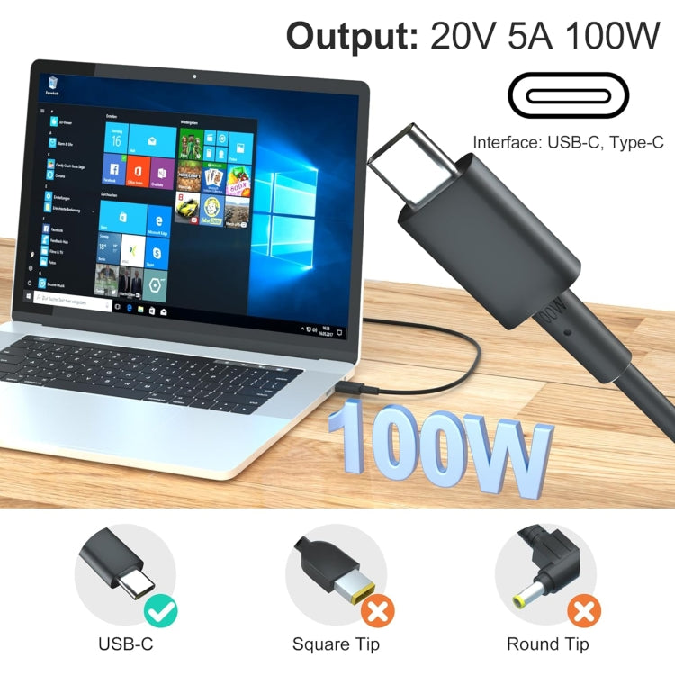 100W 20V 5A USB Type-C Plug Laptop Notebook Power Adapter For ASUS, Plug:UK Plug by buy2fix