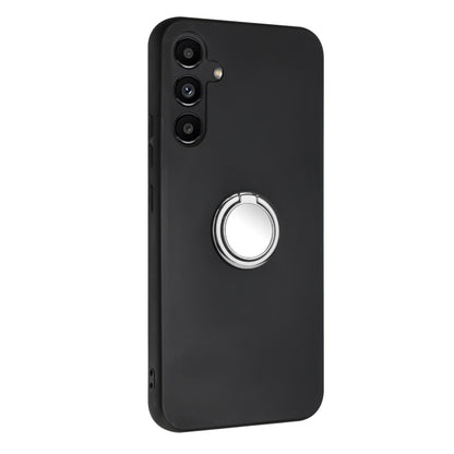 For Samsung Galaxy S25+ 5G Matte Ring Holder TPU Phone Case(Silver) by buy2fix