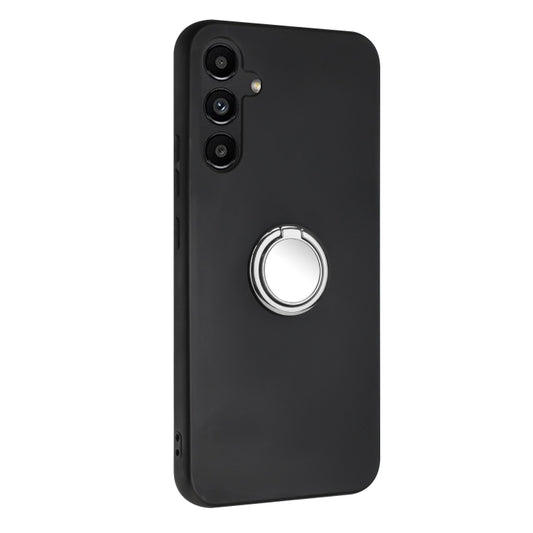 For Samsung Galaxy S25+ 5G Matte Ring Holder TPU Phone Case(Silver) by buy2fix