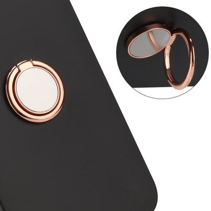 For Samsung Galaxy S25 Ultra 5G Matte Ring Holder TPU Phone Case(Rose Gold) by buy2fix