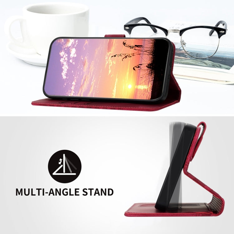 For Samsung Galaxy S25 5G Elephant Head Embossed Phone Leather Case with Lanyard(Rose Red) by buy2fix