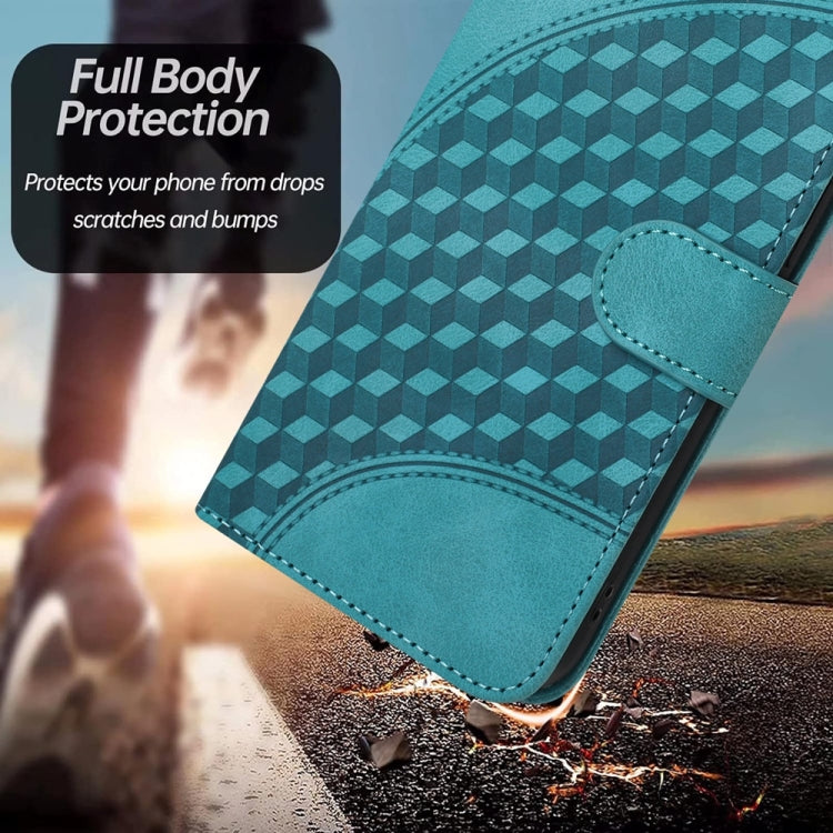 For Samsung Galaxy S25 Ultra 5G Elephant Head Embossed Phone Leather Case with Lanyard(Light Blue) by buy2fix