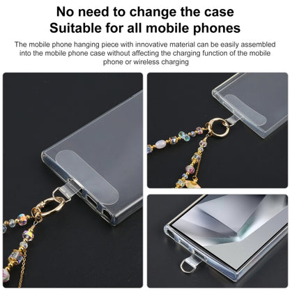 Mobile Phone Anti-lost Hand-fan Bead Chain Short Lanyard(Pink) - Lanyards & Wrist Straps by buy2fix | Online Shopping UK | buy2fix