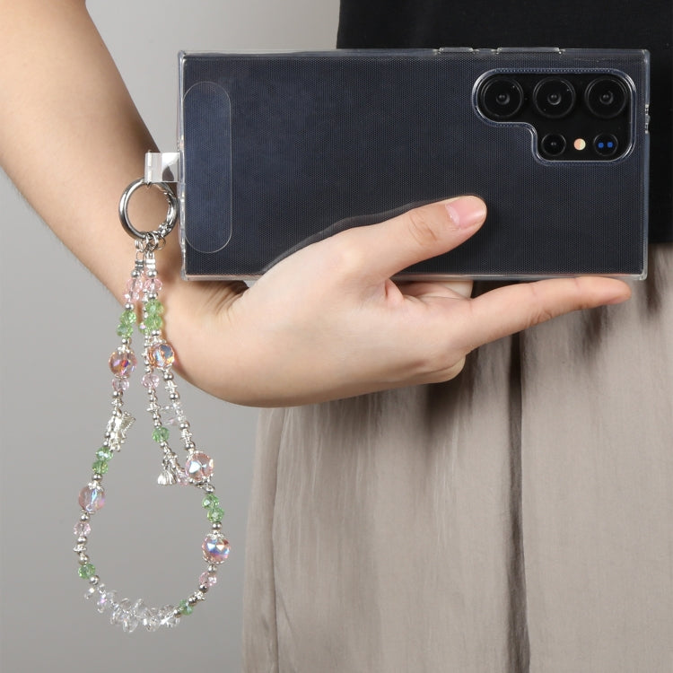 Mobile Phone Anti-lost Pink Green Bead Chain Short Lanyard(Butterfly) - Lanyards & Wrist Straps by buy2fix | Online Shopping UK | buy2fix