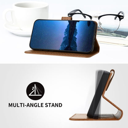 For Samsung Galaxy S25+ 5G YX0070 Carbon Fiber Buckle Leather Phone Case with Lanyard(Coffee) by buy2fix