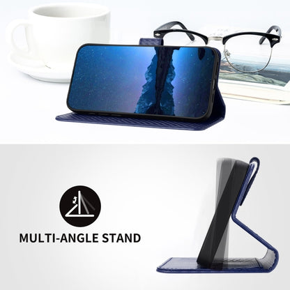 For Samsung Galaxy S25 Ultra 5G YX0070 Carbon Fiber Buckle Leather Phone Case with Lanyard(Royal Blue) by buy2fix