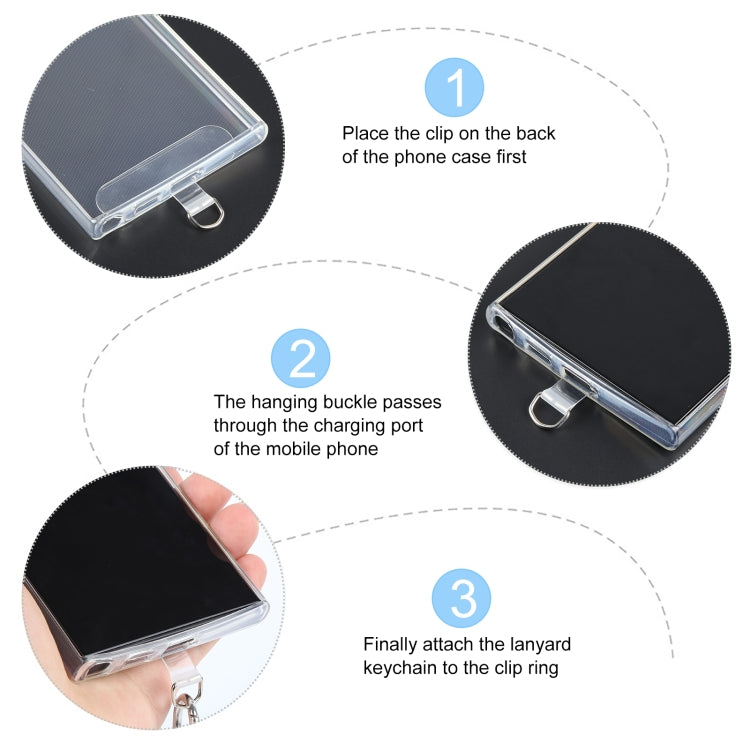 Mobile Phone Anti-lost Flower Block Bead Chain Short Lanyard(Purple) - Lanyards & Wrist Straps by buy2fix | Online Shopping UK | buy2fix