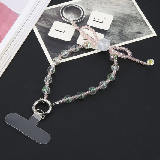 Mobile Phone Anti-lost Bowknot Bead Chain Short Lanyard(Green) - Lanyards & Wrist Straps by buy2fix | Online Shopping UK | buy2fix