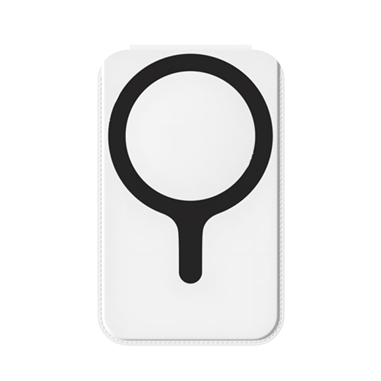 Magnetic Card Bag Phone Desktop Holder with Mirror(White) - Others Accessories by buy2fix | Online Shopping UK | buy2fix