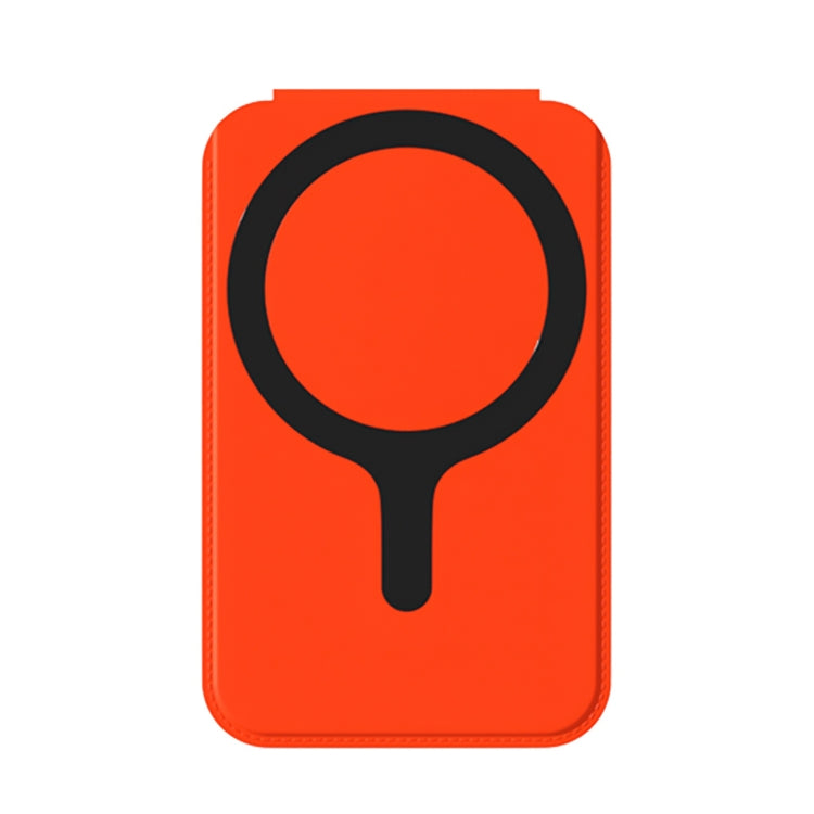 Magnetic Card Bag Phone Desktop Holder with Mirror(Orange) - Others Accessories by buy2fix | Online Shopping UK | buy2fix