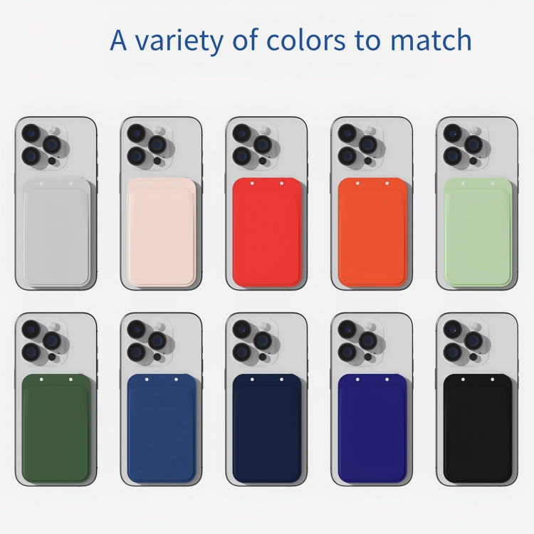Magnetic Card Bag Phone Desktop Holder with Mirror(Navy Blue) - Others Accessories by buy2fix | Online Shopping UK | buy2fix