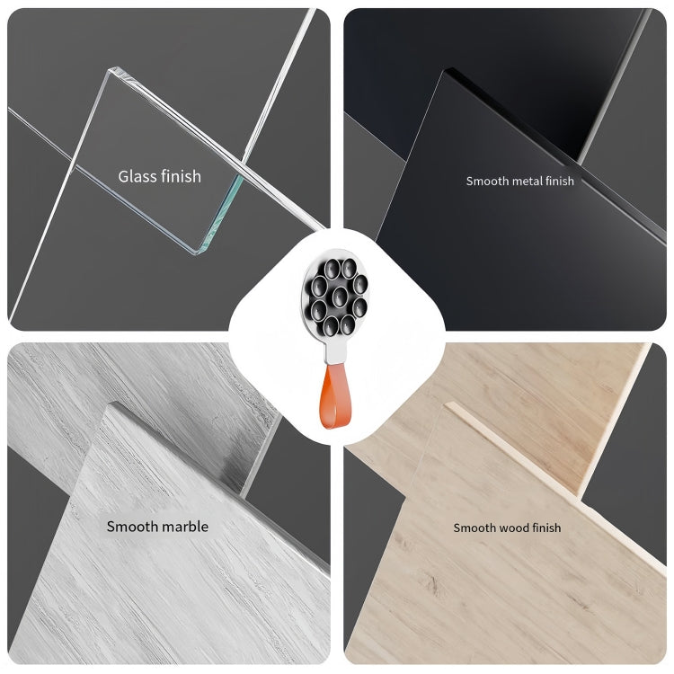 Suction Cup Magnetic Silicone Band Phone Holder(Pink) - Hand-Sticking Bracket by buy2fix | Online Shopping UK | buy2fix