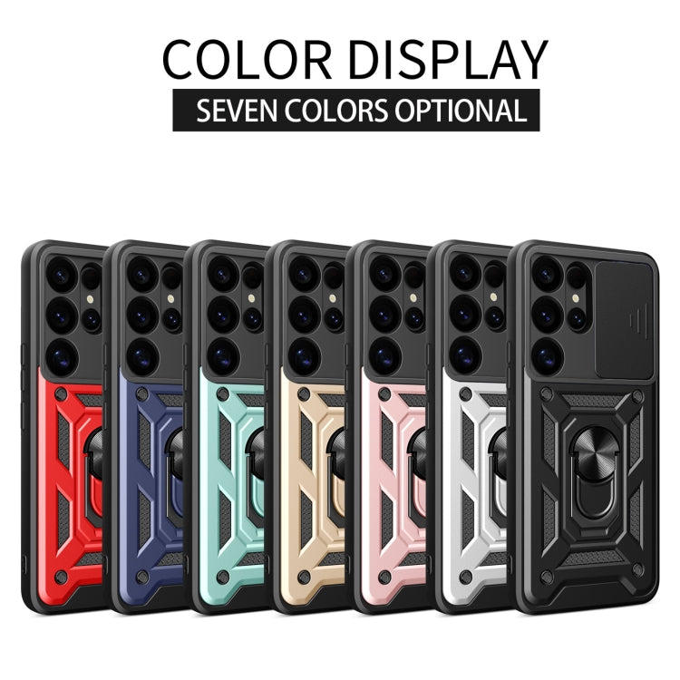 For Samsung Galaxy S25 Ultra 5G Sliding Camera Cover Design TPU+PC Phone Case(Black) by buy2fix