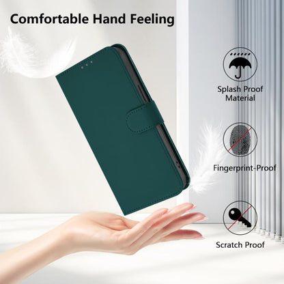 For Google Pixel 10 Pro XL Skin Feel Solid Color Leather Phone Case with Lanyard(Dark Green) - Google Cases by buy2fix | Online Shopping UK | buy2fix