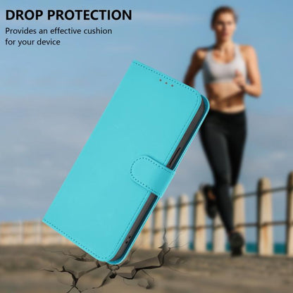 For Google Pixel 10 Pro XL Skin Feel Solid Color Leather Phone Case with Lanyard(Lake Blue) - Google Cases by buy2fix | Online Shopping UK | buy2fix