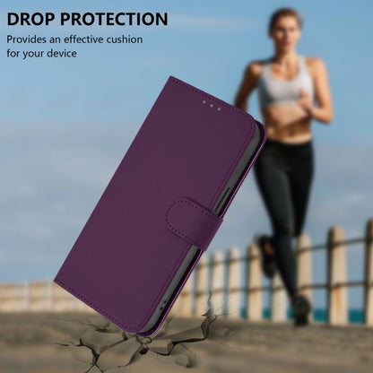 For Google Pixel 10 Pro XL Skin Feel Solid Color Leather Phone Case with Lanyard(Violet) - Google Cases by buy2fix | Online Shopping UK | buy2fix