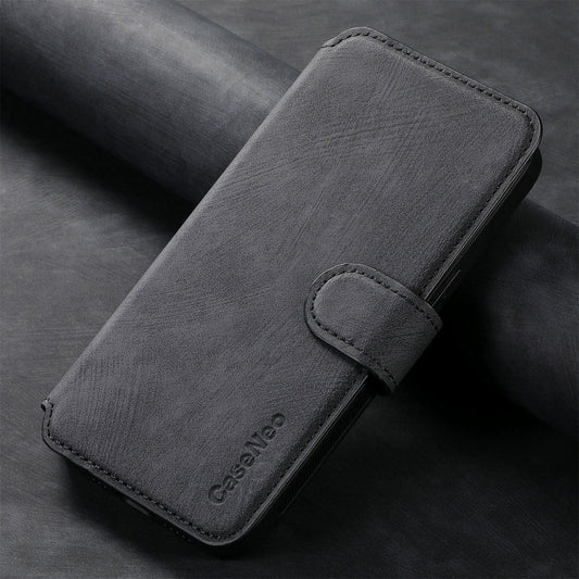 For iPhone 15 Pro CaseNeo MagSafe RFID Anti-theft Retro Leather Phone Case(Black) - iPhone 15 Pro Cases by CaseNeo | Online Shopping UK | buy2fix
