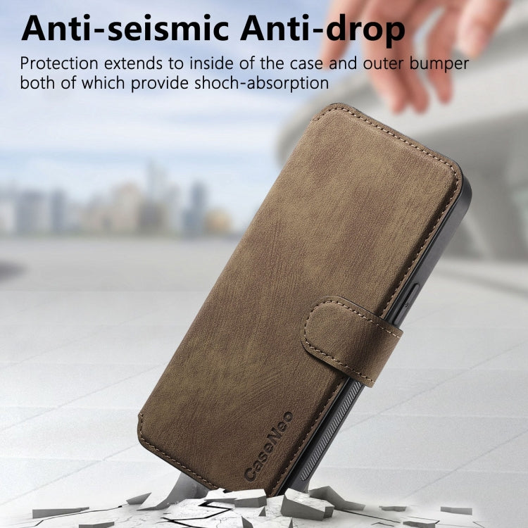 For iPhone 15 Pro CaseNeo MagSafe RFID Anti-theft Retro Leather Phone Case(Brown) - iPhone 15 Pro Cases by CaseNeo | Online Shopping UK | buy2fix