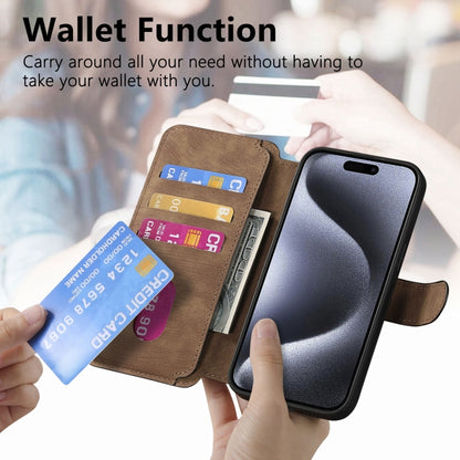 For iPhone 15 Pro CaseNeo MagSafe RFID Anti-theft Retro Leather Phone Case(Brown) - iPhone 15 Pro Cases by CaseNeo | Online Shopping UK | buy2fix