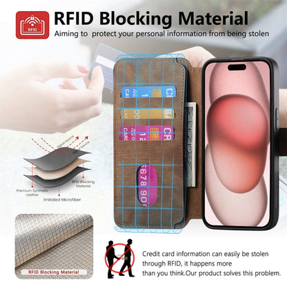 For iPhone 15 Pro CaseNeo MagSafe RFID Anti-theft Retro Leather Phone Case(Brown) - iPhone 15 Pro Cases by CaseNeo | Online Shopping UK | buy2fix