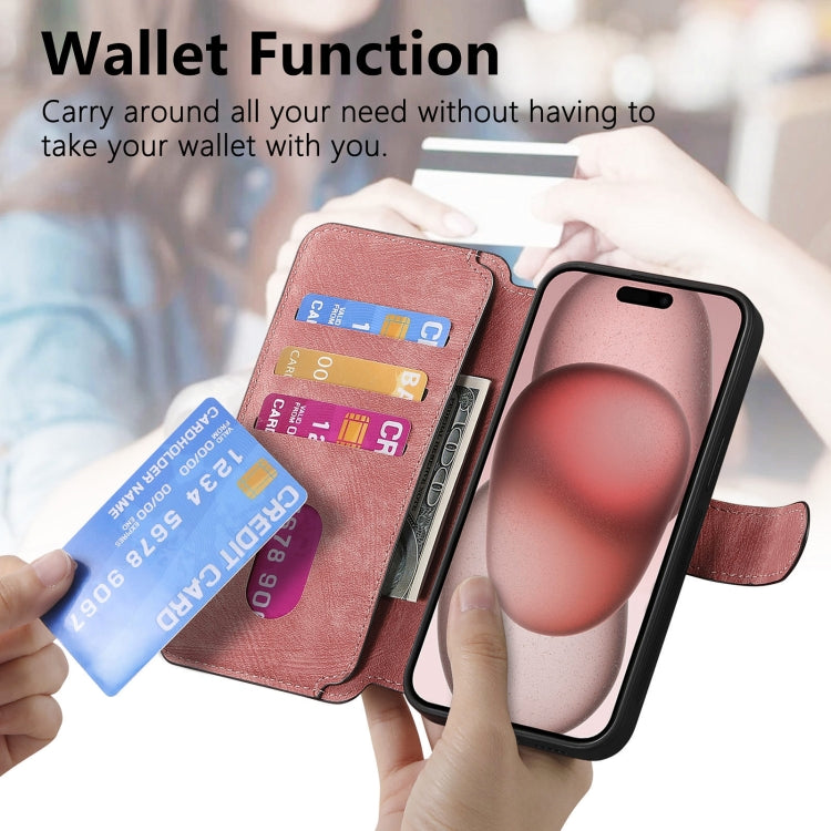 For iPhone 15 Plus CaseNeo MagSafe RFID Anti-theft Retro Leather Phone Case(Pink) - iPhone 15 Plus Cases by CaseNeo | Online Shopping UK | buy2fix
