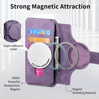 For iPhone 15 Plus CaseNeo MagSafe RFID Anti-theft Retro Leather Phone Case(Purple) - iPhone 15 Plus Cases by CaseNeo | Online Shopping UK | buy2fix