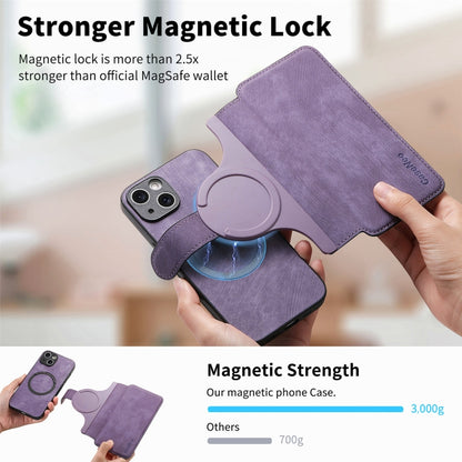 For iPhone 15 Plus CaseNeo MagSafe RFID Anti-theft Retro Leather Phone Case(Purple) - iPhone 15 Plus Cases by CaseNeo | Online Shopping UK | buy2fix