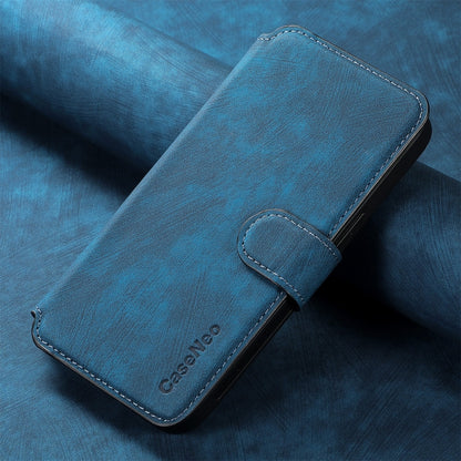 For iPhone 15 CaseNeo MagSafe RFID Anti-theft Retro Leather Phone Case(Blue) - iPhone 15 Cases by CaseNeo | Online Shopping UK | buy2fix